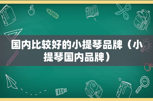 国内比较好的小提琴品牌（小提琴国内品牌）