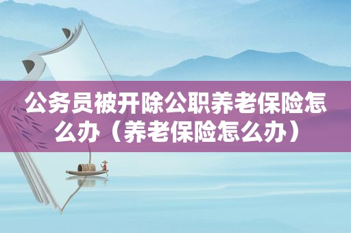 公务员被开除公职养老保险怎么办（养老保险怎么办）