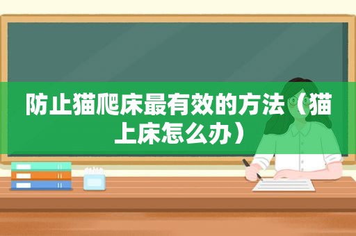 防止猫爬床最有效的方法（猫上床怎么办）