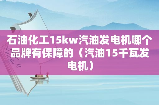 石油化工15kw汽油发电机哪个品牌有保障的（汽油15千瓦发电机）