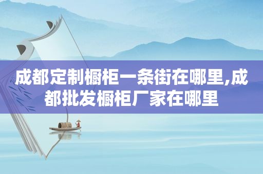 成都定制橱柜一条街在哪里,成都批发橱柜厂家在哪里