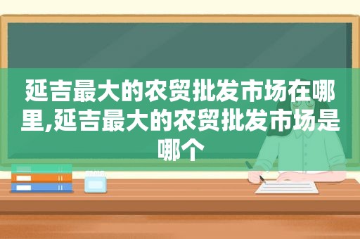 延吉最大的农贸批发市场在哪里,延吉最大的农贸批发市场是哪个