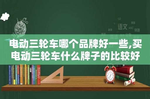 电动三轮车哪个品牌好一些,买电动三轮车什么牌子的比较好