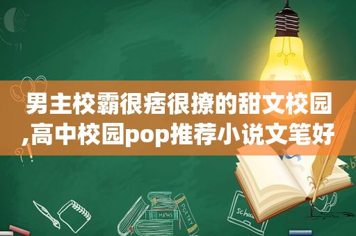 男主校霸很痞很撩的甜文校园,高中校园pop推荐小说文笔好