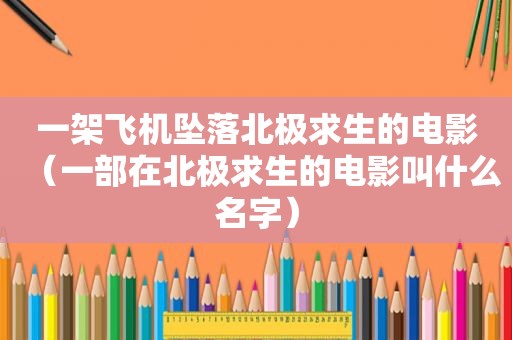 一架飞机坠落北极求生的电影（一部在北极求生的电影叫什么名字）