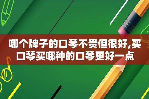 哪个牌子的口琴不贵但很好,买口琴买哪种的口琴更好一点