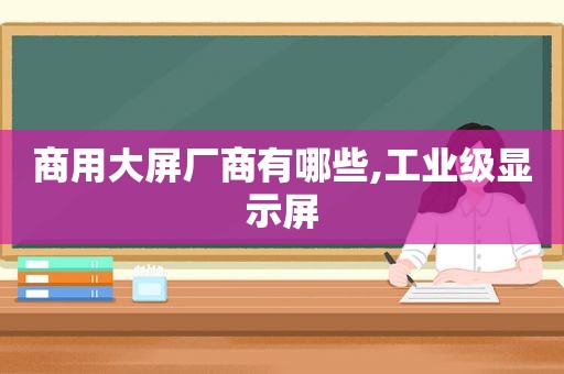 商用大屏厂商有哪些,工业级显示屏