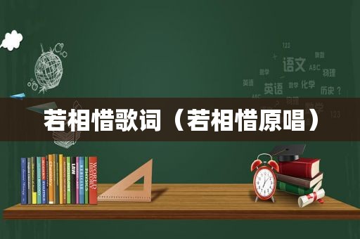 若相惜歌词（若相惜原唱）