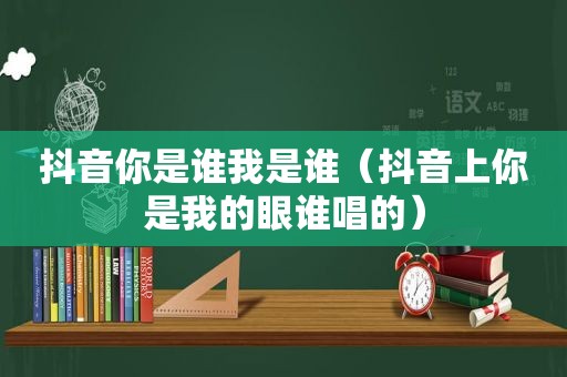 抖音你是谁我是谁（抖音上你是我的眼谁唱的）