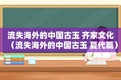 流失海外的中国古玉 齐家文化（流失海外的中国古玉 夏代篇）