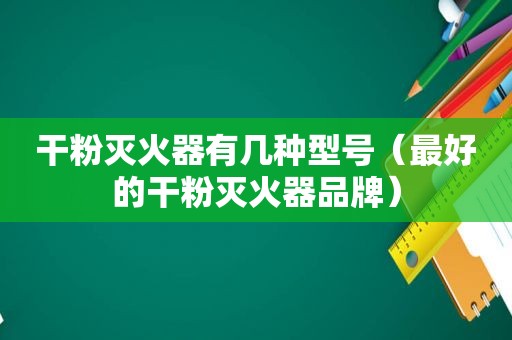 干粉灭火器有几种型号（最好的干粉灭火器品牌）