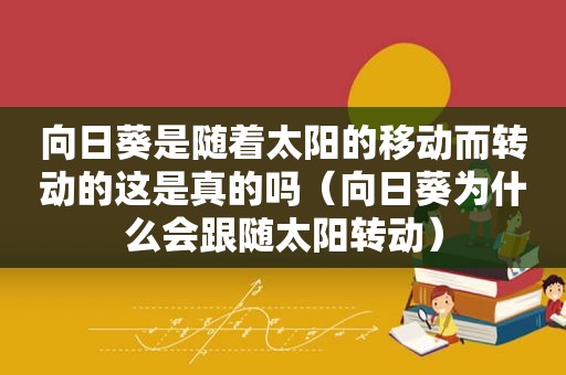 向日葵是随着太阳的移动而转动的这是真的吗（向日葵为什么会跟随太阳转动）