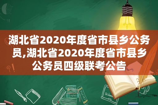 湖北省2020年度省市县乡公务员,湖北省2020年度省市县乡公务员四级联考公告