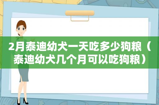 2月泰迪幼犬一天吃多少狗粮（泰迪幼犬几个月可以吃狗粮）