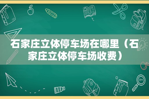 石家庄立体停车场在哪里（石家庄立体停车场收费）