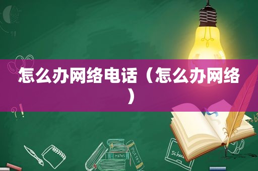 怎么办网络电话（怎么办网络）