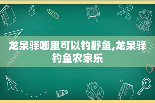 龙泉驿哪里可以钓野鱼,龙泉驿钓鱼农家乐