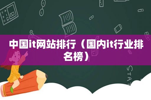 中国it网站排行（国内it行业排名榜）