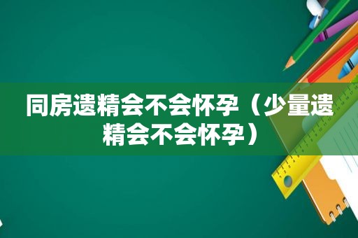 同房遗精会不会怀孕（少量遗精会不会怀孕）