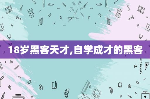 18岁黑客天才,自学成才的黑客