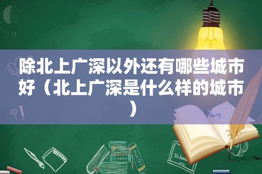 除北上广深以外还有哪些城市好（北上广深是什么样的城市）