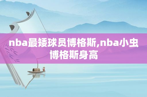 nba最矮球员博格斯,nba小虫博格斯身高