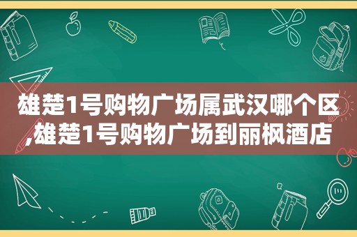 雄楚1号购物广场属武汉哪个区,雄楚1号购物广场到丽枫酒店