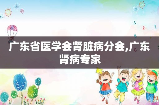 广东省医学会肾脏病分会,广东肾病专家