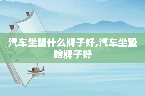 汽车坐垫什么牌子好,汽车坐垫啥牌子好