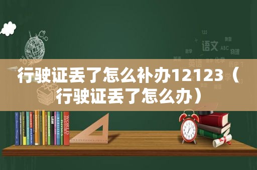 行驶证丢了怎么补办12123（行驶证丢了怎么办）