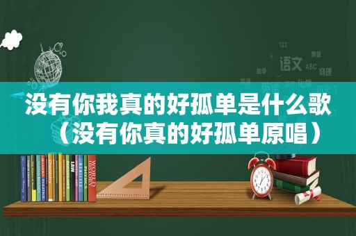 没有你我真的好孤单是什么歌（没有你真的好孤单原唱）