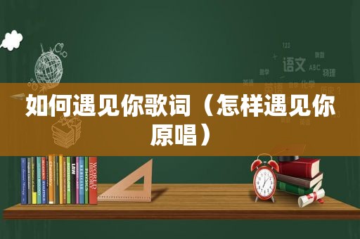 如何遇见你歌词（怎样遇见你原唱）