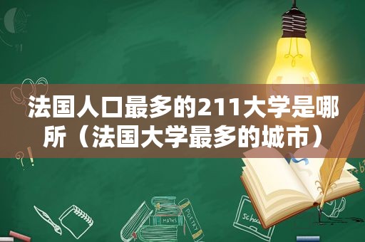 法国人口最多的211大学是哪所（法国大学最多的城市）