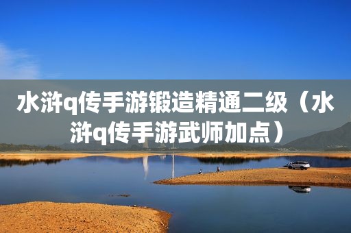 水浒q传手游锻造精通二级（水浒q传手游武师加点）