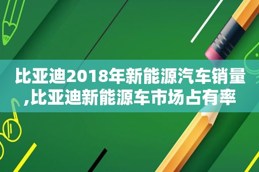 比亚迪2018年新能源汽车销量,比亚迪新能源车市场占有率  第1张