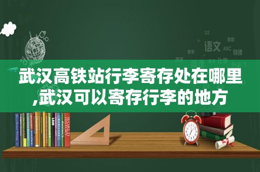 武汉高铁站行李寄存处在哪里,武汉可以寄存行李的地方