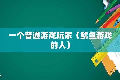 一个普通游戏玩家（鱿鱼游戏的人）