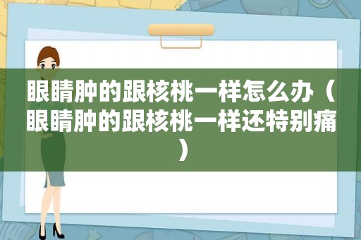 眼睛肿的跟核桃一样怎么办（眼睛肿的跟核桃一样还特别痛）