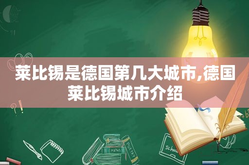 莱比锡是德国第几大城市,德国莱比锡城市介绍