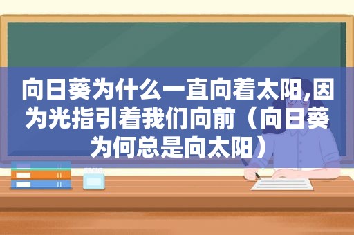 向日葵为什么一直向着太阳,因为光指引着我们向前（向日葵为何总是向太阳）