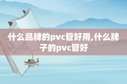 什么品牌的pvc管好用,什么牌子的pvc管好