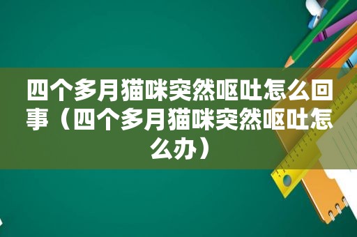 四个多月猫咪突然呕吐怎么回事（四个多月猫咪突然呕吐怎么办）