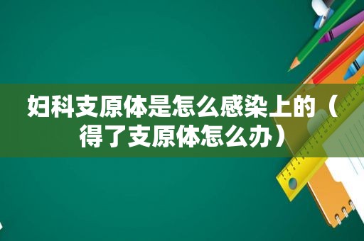 妇科支原体是怎么感染上的（得了支原体怎么办）