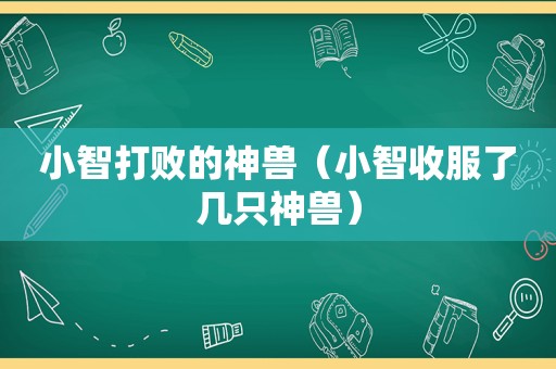 小智打败的神兽（小智收服了几只神兽）