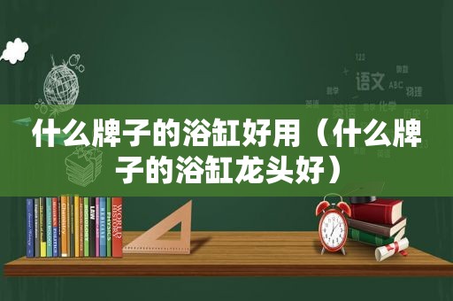 什么牌子的浴缸好用（什么牌子的浴缸龙头好）