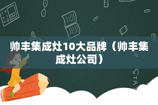 帅丰集成灶10大品牌（帅丰集成灶公司）