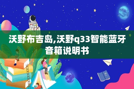 沃野布吉岛,沃野q33智能蓝牙音箱说明书