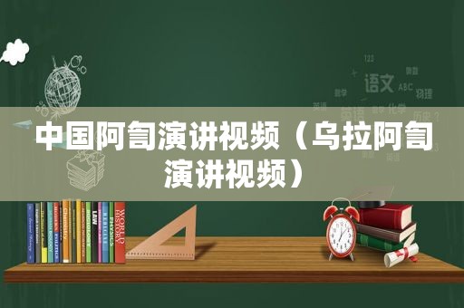 中国阿訇演讲视频（乌拉阿訇演讲视频）