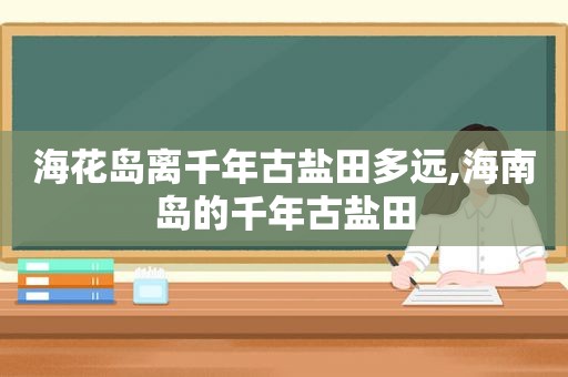 海花岛离千年古盐田多远,海南岛的千年古盐田  第1张