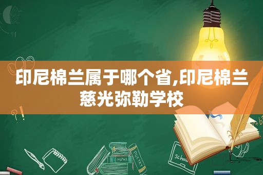 印尼棉兰属于哪个省,印尼棉兰慈光弥勒学校